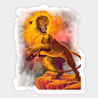 Sun Lion Sticker